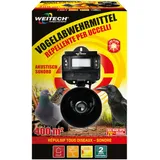 Weitech Vogelabwehr zum vor Schäden durch Vögel - mit LED Lichtblitzen und Akustisch