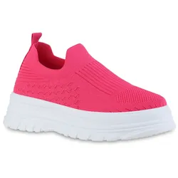 Damen Slip Ons in Fuchsia