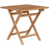 vidaXL Gartentisch Klappbar 45 x 45 x 45 cm Teak/Braun