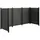 Plus Mülltonnenverkleidung Lund 245 x 85 x 124 cm schwarz