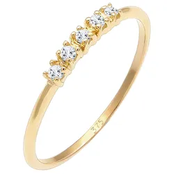 Elli PREMIUM Microsetting Topas Edelstein Valentin 375 Gelbgold Ringe   Damen 