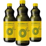 ICONICO - Olio di Sansa di Oliva/ Olivenöl zum Kochen/Braten aus Apulien - 3x1 L