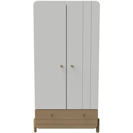 Demeyere Kinderkleiderschrank Edaj 94,6 x 187,6 x 51,5 cm Eiche weiß