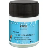 KREUL Acryl Seidenglanzlack Wasserbasis transparent, 50 ml