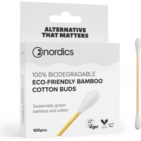 Nordics, Wattestäbchen + Wattepads, Bamboo Cotton Buds