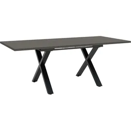Mäusbacher Esstisch 160/210 x 75 cm Glas Grau/Schwarz