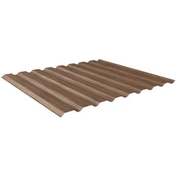 Trapezblech Wand 20/138 | Profilblech | Stahl | Beschichtung Struktur Holzoptik | Stärke 0,5 mm