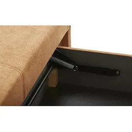Nils Olsen Schlafcouch Mikrofaser 2-Sitzer Braun
