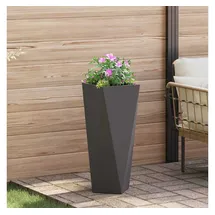 vidaXL Pflanzkübel 30 x 30 x 75 cm Schwarz