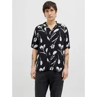 JACK & JONES Jeff Charge Resort Kurzarmhemd - Black