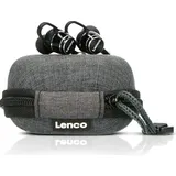 Lenco EPB-160BK - Schweißresistente Bluetooth®-Ohrhörer inklusive Powerbank-Tasche - Schwarz