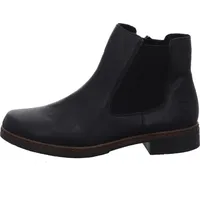 Rieker Damen Chelsea Boots 75170, Frauen Stiefeletten,uebergangsstiefel,Schlupfstiefel,flach,Stiefel,Bootee,Booties,schwarz (00),39 EU / 6 UK