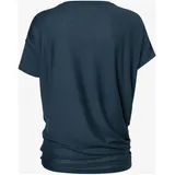 super.natural Damen Yoga Loose T-Shirt (Größe L, blau)