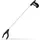 Relaxdays Müllgreifer Universal 76 cm Silber/Schwarz