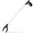 Relaxdays Müllgreifer Universal 76 cm Silber/Schwarz