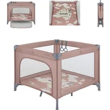 KIKKABOO Kikka boo Laufstall Enjoy Matratze Reißverschluss klappbar Tsche Hängegriffe rosa
