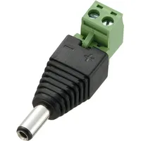 TRU Components DC-11M-WT Niedervolt-Steckverbinder Stecker, gerade 5.5mm 2.5mm 1St.