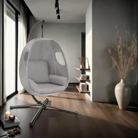 Tectake tectake® Hängesessel, mit Gestell und Kissen 160kg