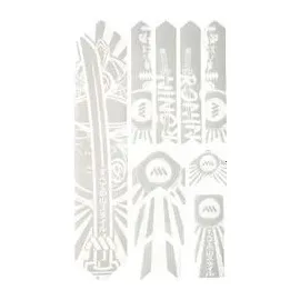 ALL MOUNTAIN STYLE Honeycomb Extra Rahmenschutzaufkleber - Ronin Weiß - Einheitsgröße