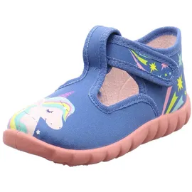 Fischer Markenschuh Einhorn Hausschuh Blau 25