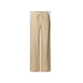 MAC CHIARA BELT Leinenhose Wide Fit Beige 36 32