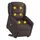 vidaXL Massagesessel mit Aufstehhilfe Stoff 95 x 100 x 95 cm Dunkelbraun elektrisch
