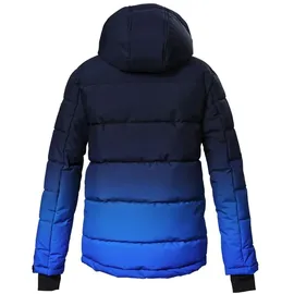KILLTEC Jungen Skijacke/Ski-Steppjacke mit Kapuze und Schneefang KSW 382 BYS QLTD JCKT, neon blue, 128