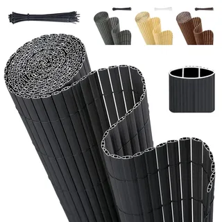 Sekey Sichtschutzmatte PVC 90 x 300 cm Anthrazit
