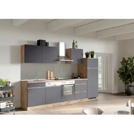 Held Küchenzeile Turin 300 cm Grau