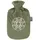 Fashy Wärmflasche, 2,0 L, thermoplatisches Material, Polyesterbezug, grün