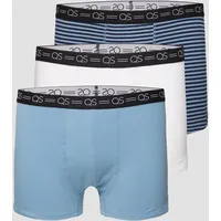 QS - 3er-Set Boxershorts aus Jersey, Herren, blau|mehrfarbig, S