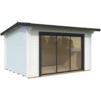 Palmako Gartenhaus Ines 11,1 m2 Slide Plus mit Isolierglas-Schiebetür