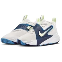 Nike Team Hustle D Basketballschuhe Kinder 104 - summit white/volt tint-midnight navy 34