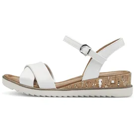 TAMARIS Da.-Sandalette für Damen, weiß, Größe 38 EU