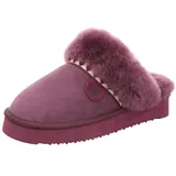 Rohde GENOVA Pantoffel Hausschuh, Schlappen, Clog, Plateausohle, zum Schlupfen lila 41 EU