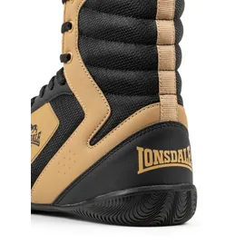Lonsdale Heskin Herren Schwarz/Gold/Weiß 42