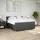 vidaXL Boxspringbett 180 x 200 cm Dunkelgrau