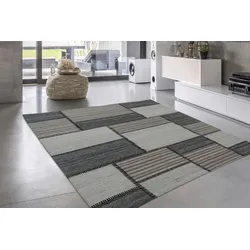 Teppich HOME AFFAIRE "Heidi" Gr. 4, beige (natur, creme), B:160cm H:6mm L:230cm, Baumwolle, Kunstfaser, Wolle, Teppiche, Wohnzimmer