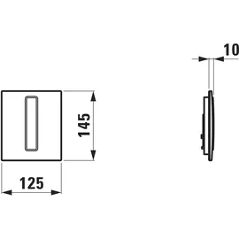 Laufen INEO Betätigungplatte AU104, Urinal, H9091040000001
