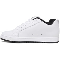 DC Shoes Court Graffik Skate Shoe, White/Black/Black, 45