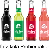 Fritz-kola Probierpaket 4 Flaschen je 0,33l