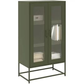 vidaXL Highboard 68 x 123 x 39 cm Olivgrün