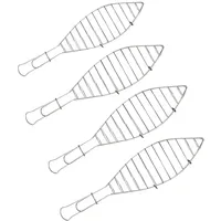 Primaster Fischbräter-Set 42 cm Edelstahl silberfarben