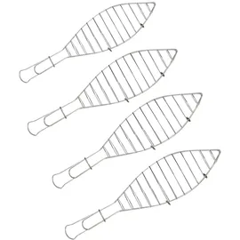 Primaster Fischbräter-Set 42 cm Edelstahl silberfarben