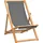 vidaXL Gartenstuhl Liegestuhl 56 x 105 x 96 cm grau