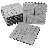 BodenMax Klickfliesen 30 x 30 cm grau