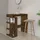 vidaXL Bartisch mit Regal 100 x 50 x 101,5 cm Räuchereiche