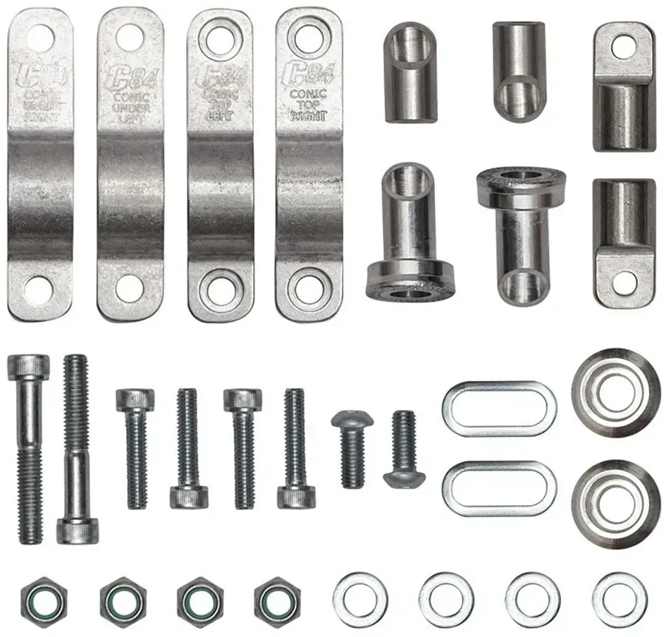 Circuit Equipment P4 Aluminium 22mm Handschutz-montagesatz - Silver - One Size