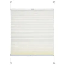 LIEDECO Klemmfix Plissee verspannt 80 x 150 cm weiß