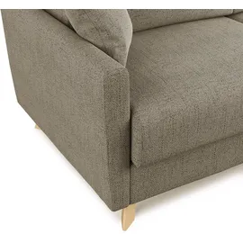 divani.store Edgar Schlafsofa, Stoff, braun, 160 cm (Mat. 120 x 197)